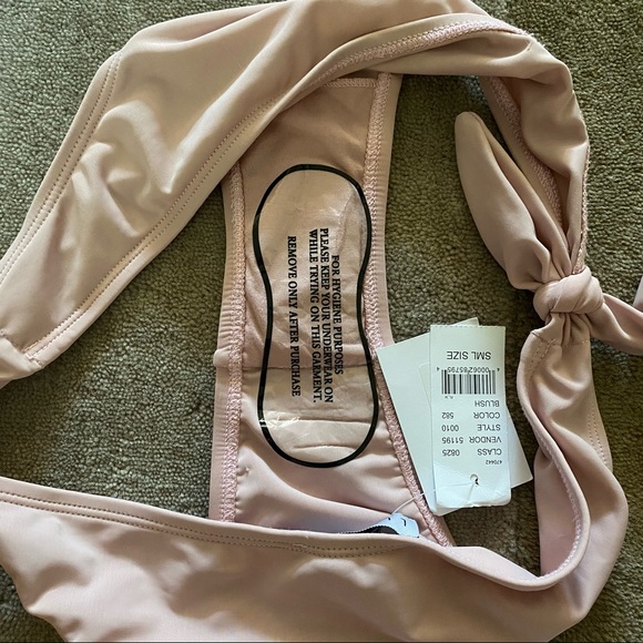 Lioness Side Tie Bikini Bottoms in Blush - Picture 6 of 7